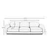 Hallie Sofa (3 seater - Green)