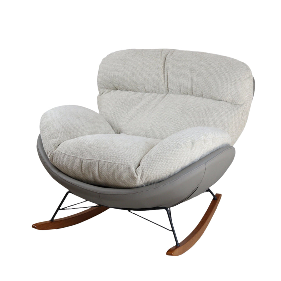 Marlin Rocking Chair (White& Grey)