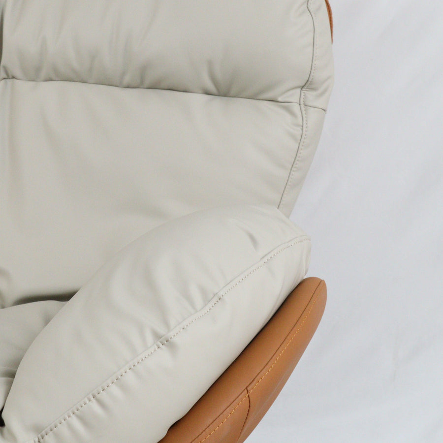 Marlin Tub Chair (Cream & Brown)