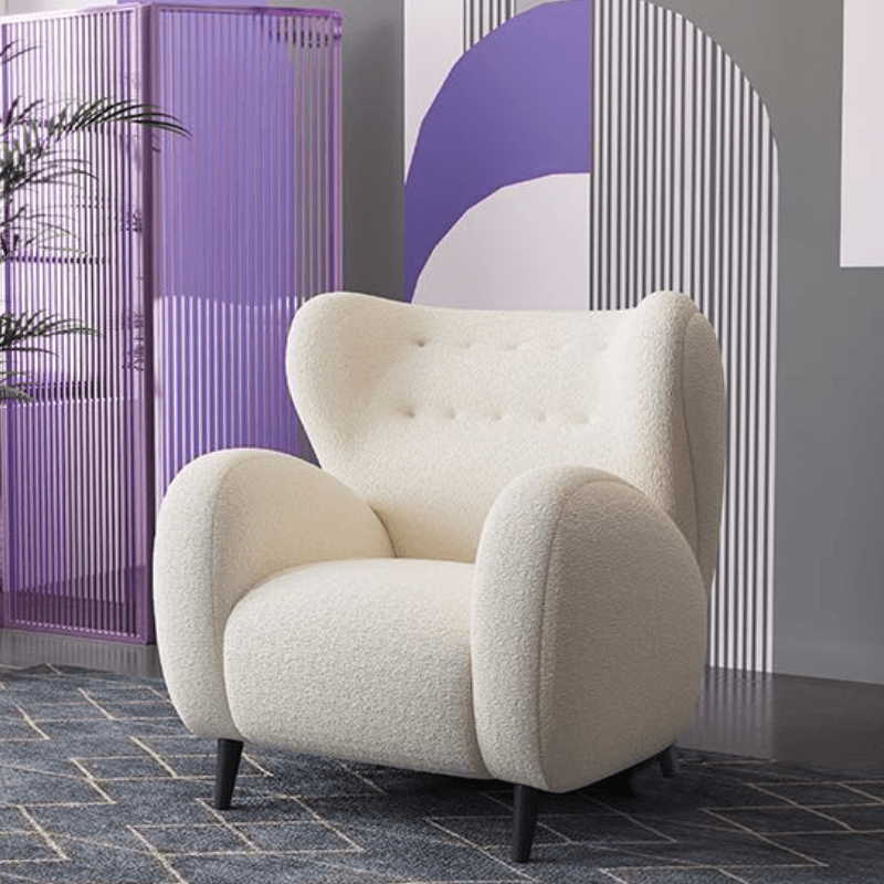Eric Ivory Armchair (White)