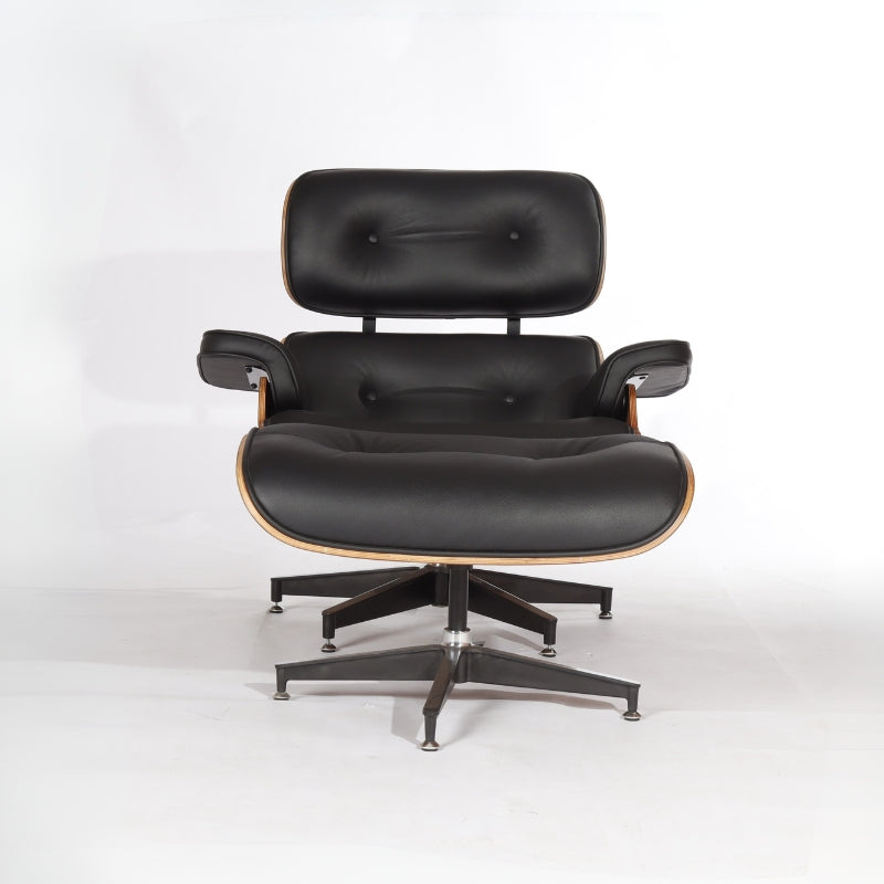 Lincoln Leather Chair & Footstool