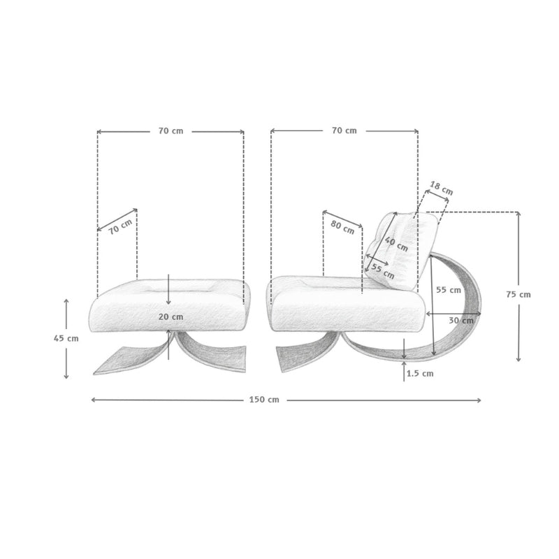 York Lounge Chair (Chair+Ottoman)