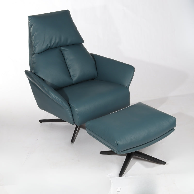 Dark Teal Corra Recliner Armchair with an Ottoman (3 positions)