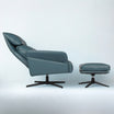 Dark Teal Corra Recliner Armchair with an Ottoman (3 positions)