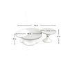 Nordic Coffee Table with the Side Table - With Minor Scratches