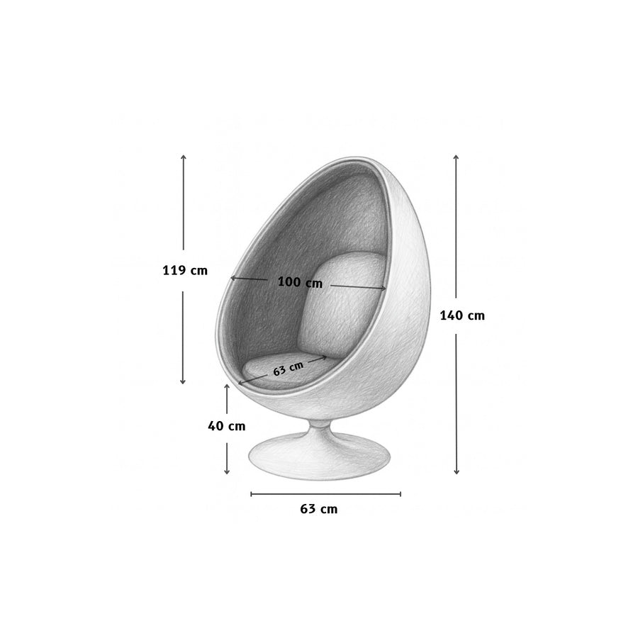 Cocoon Scarlet Egg Chair