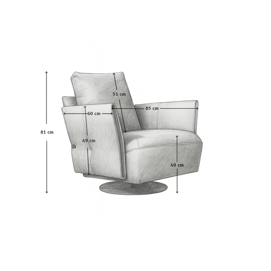Baku Faux Leather Armchair