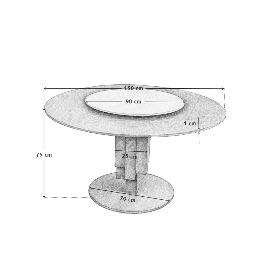 Vigneto Dining Table (d:130 cm)
