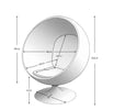 Dome Orange Pod Chair