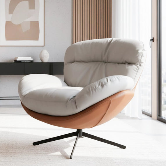 Marlin Tub Chair (Cream & Brown)