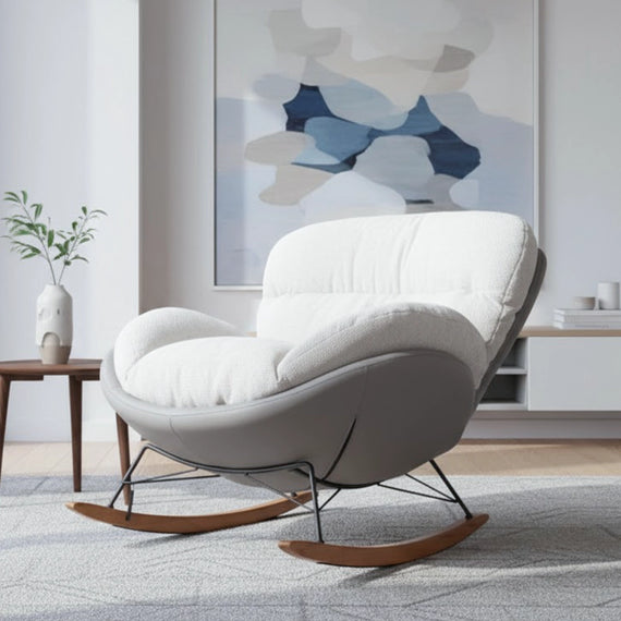 Marlin Rocking Chair (White & Grey)