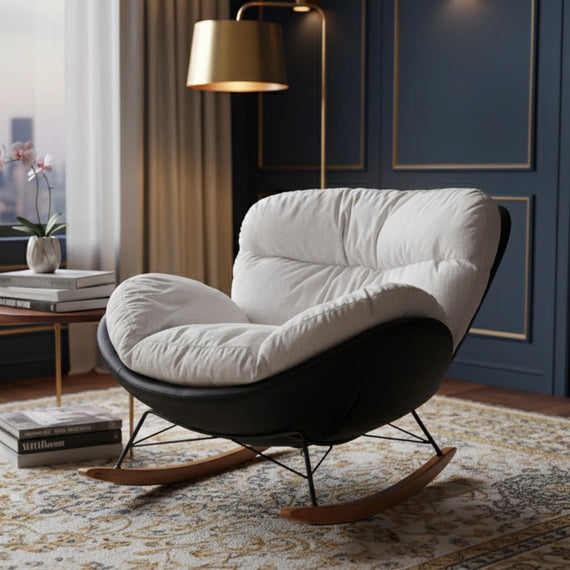 Marlin Rocking Chair (White & Black)