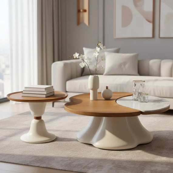 Nordic Coffee Table with the Side Table - With Minor Scratches