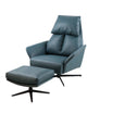 Dark Teal Corra Recliner Armchair with an Ottoman (3 positions)