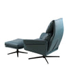 Dark Teal Corra Recliner Armchair with an Ottoman (3 positions)