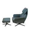 Dark Teal Corra Recliner Armchair with an Ottoman (3 positions)