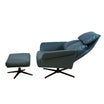 Dark Teal Corra Recliner Armchair with an Ottoman (3 positions)