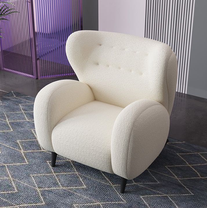 Eric Ivory Armchair (White)