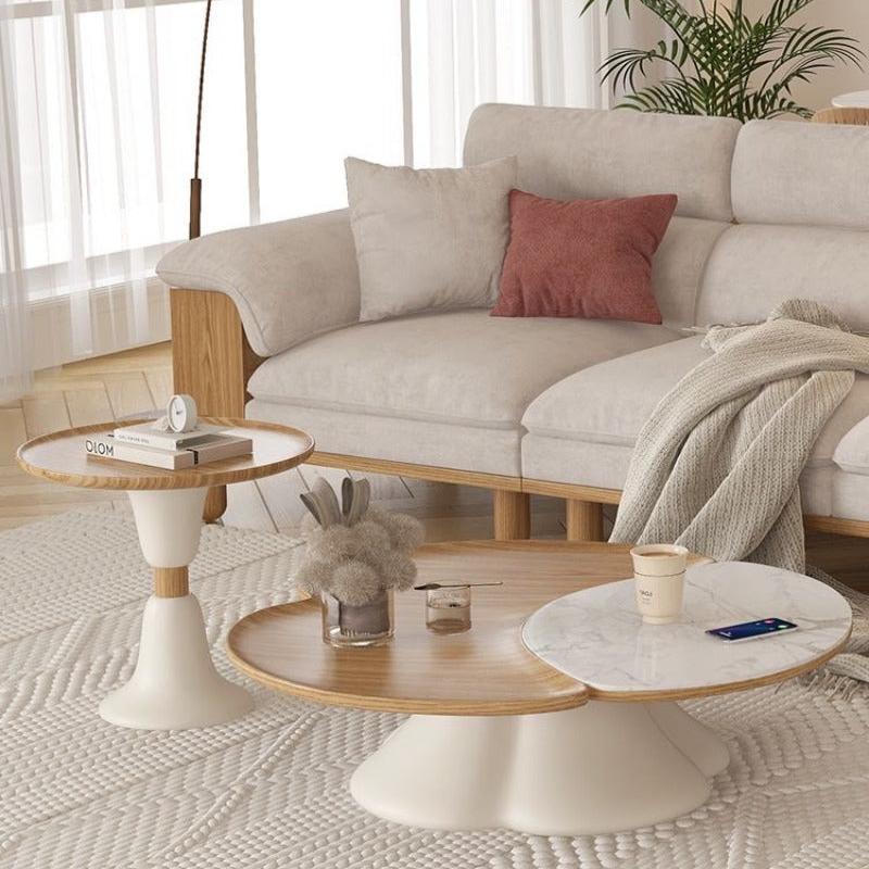 Nordic Coffee Table with the Side Table