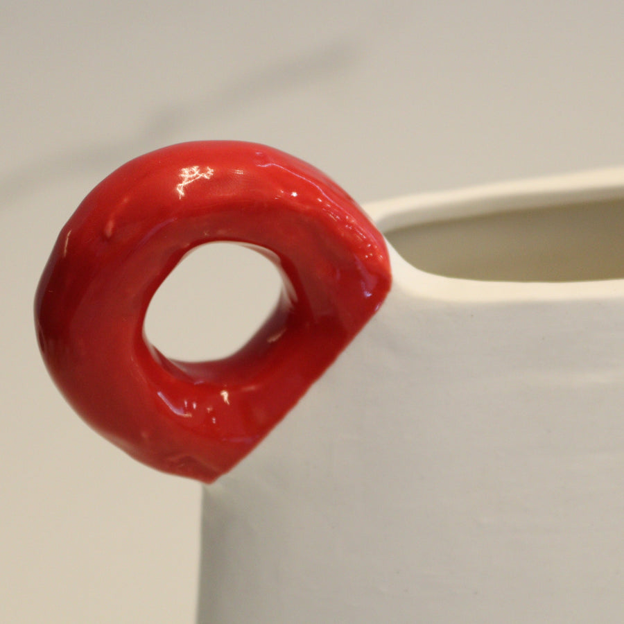 Scarlet Loop Vase