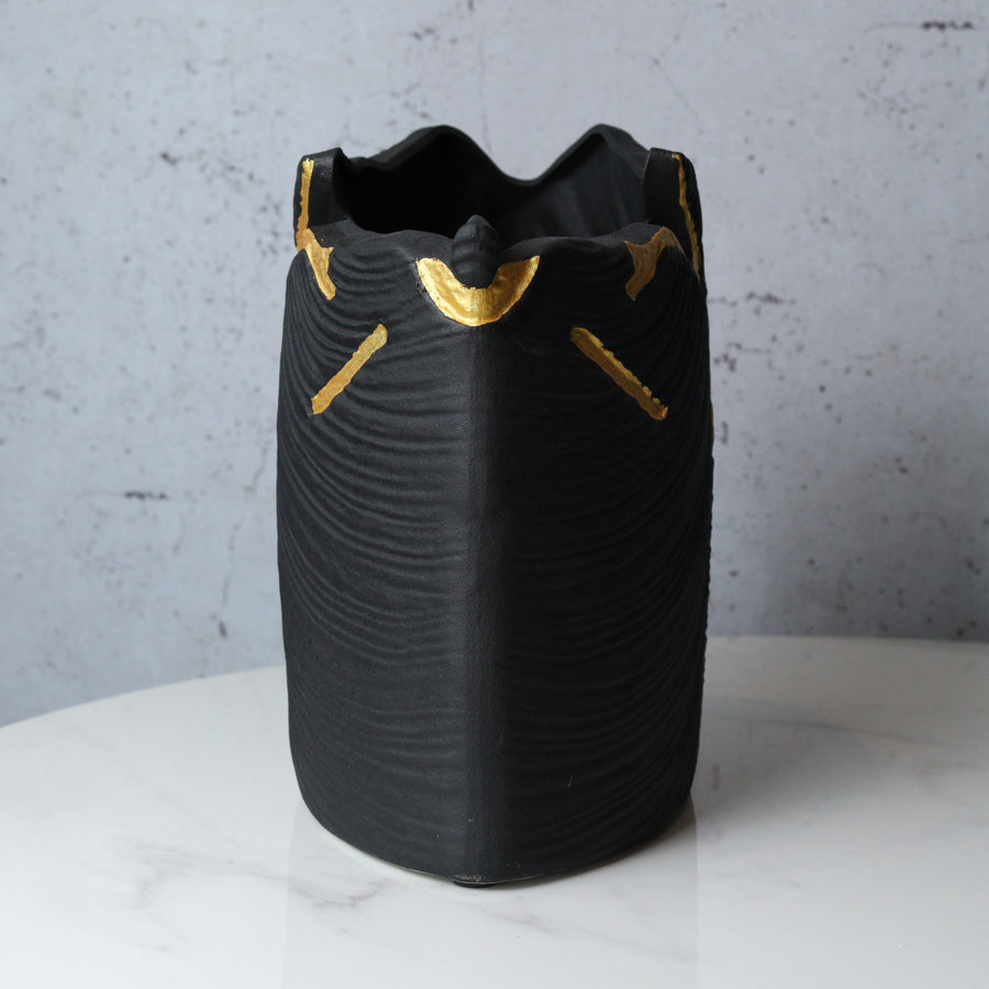 Midnight Drape Vase