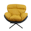 Marlin Tub Swivel Chair (Mustard Yellow & Black)