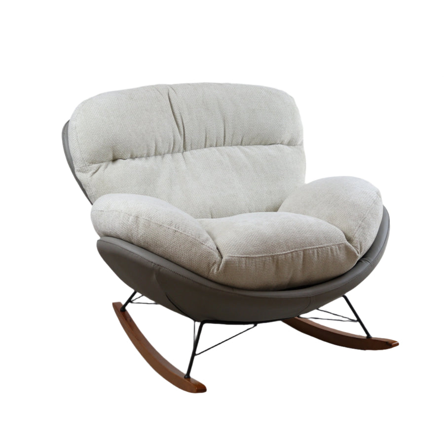 Marlin Rocking Chair (White& Grey)