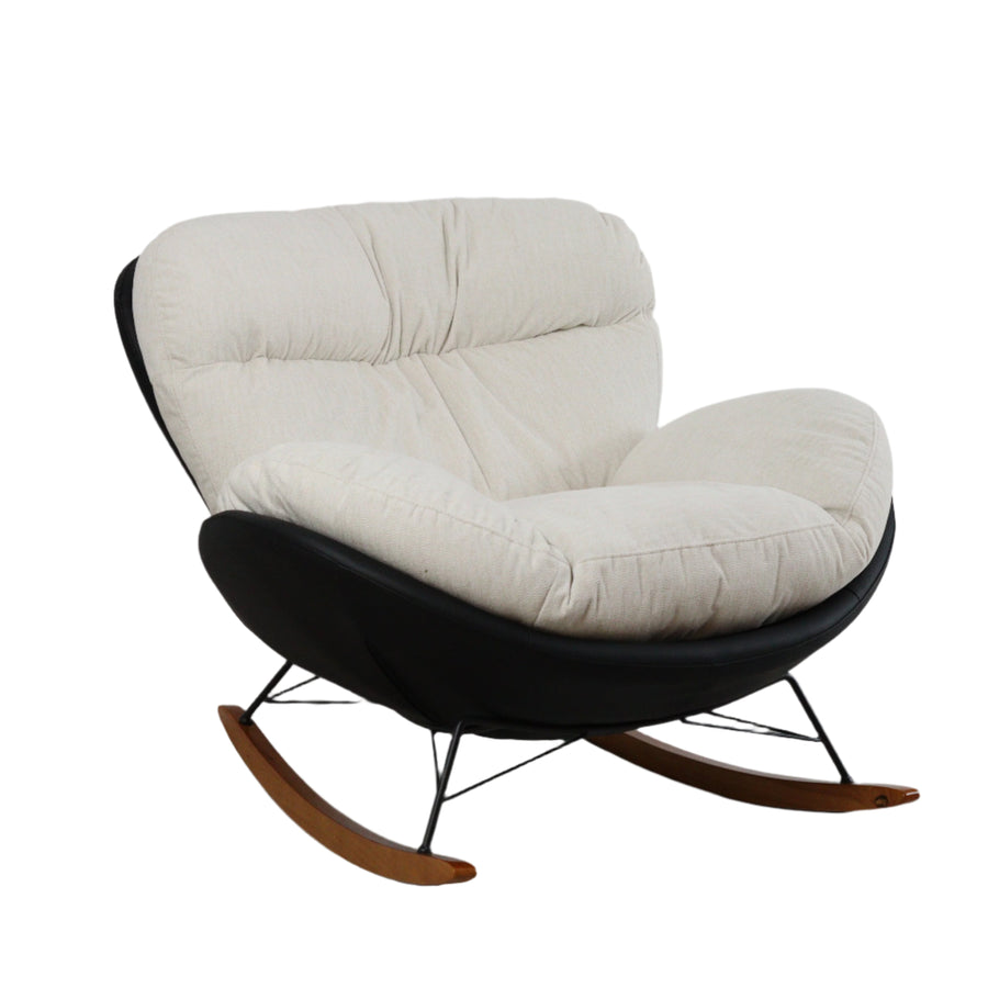 Marlin Rocking Chair (White & Black)