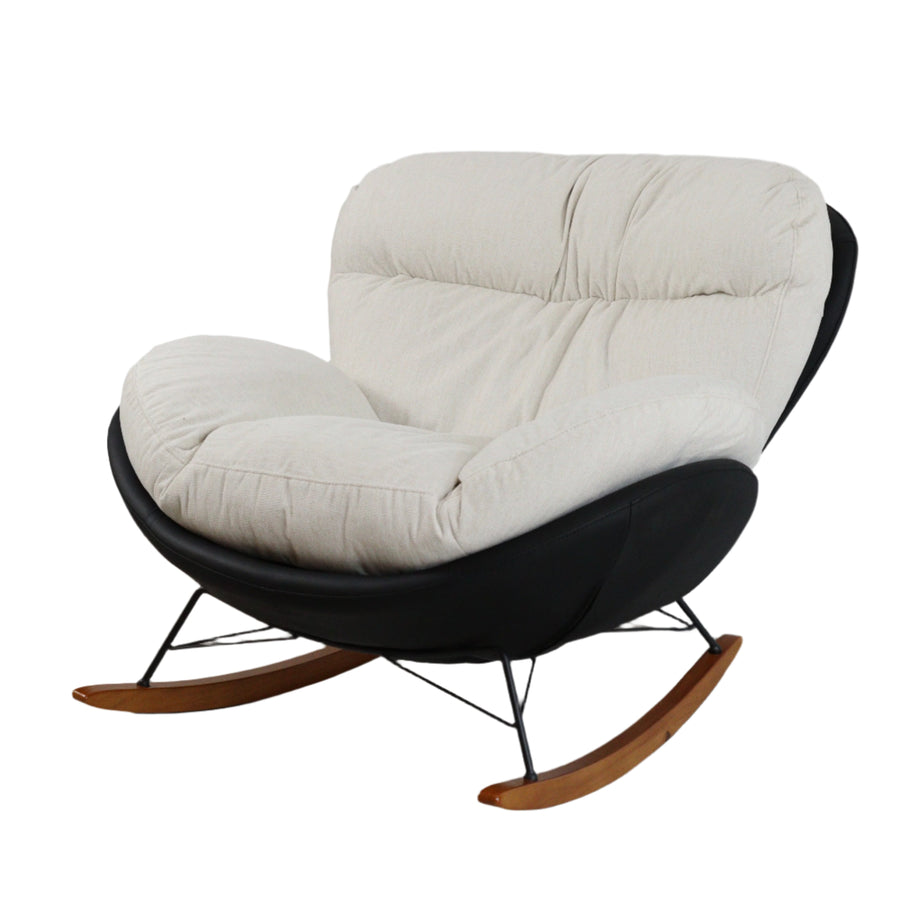 Marlin Rocking Chair (White & Black)