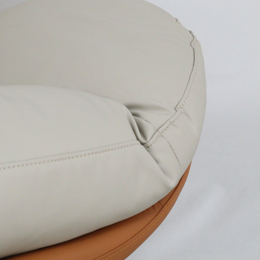 Marlin Tub Chair (Cream & Brown)