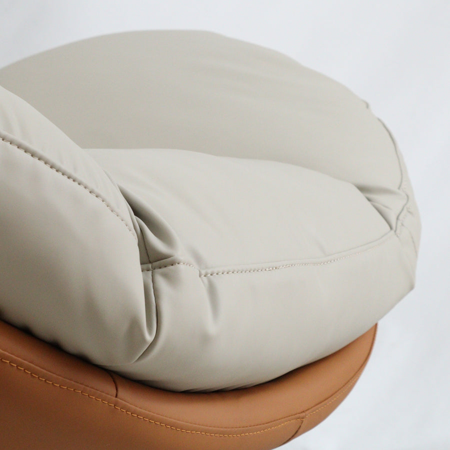 Marlin Tub Chair (Cream & Brown)