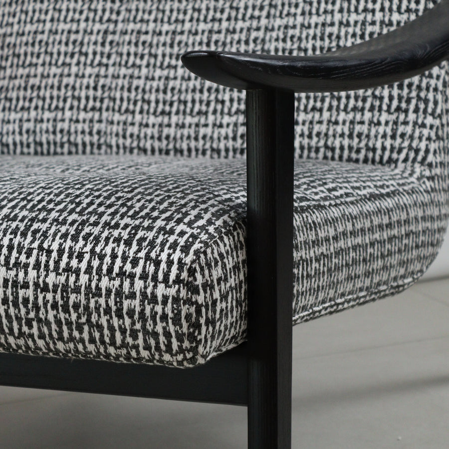 Kiara Hounds Tooth Armchair