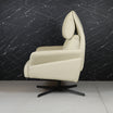 Cream Corra Recliner Armchair with an Ottoman (3 positions)