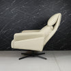 Cream Corra Recliner Armchair with an Ottoman (3 positions)