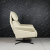 Cream Corra Recliner Armchair with an Ottoman (3 positions)