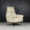 Cream Corra Recliner Armchair with an Ottoman (3 positions)