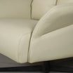 Cream Corra Recliner Armchair with an Ottoman (3 positions)