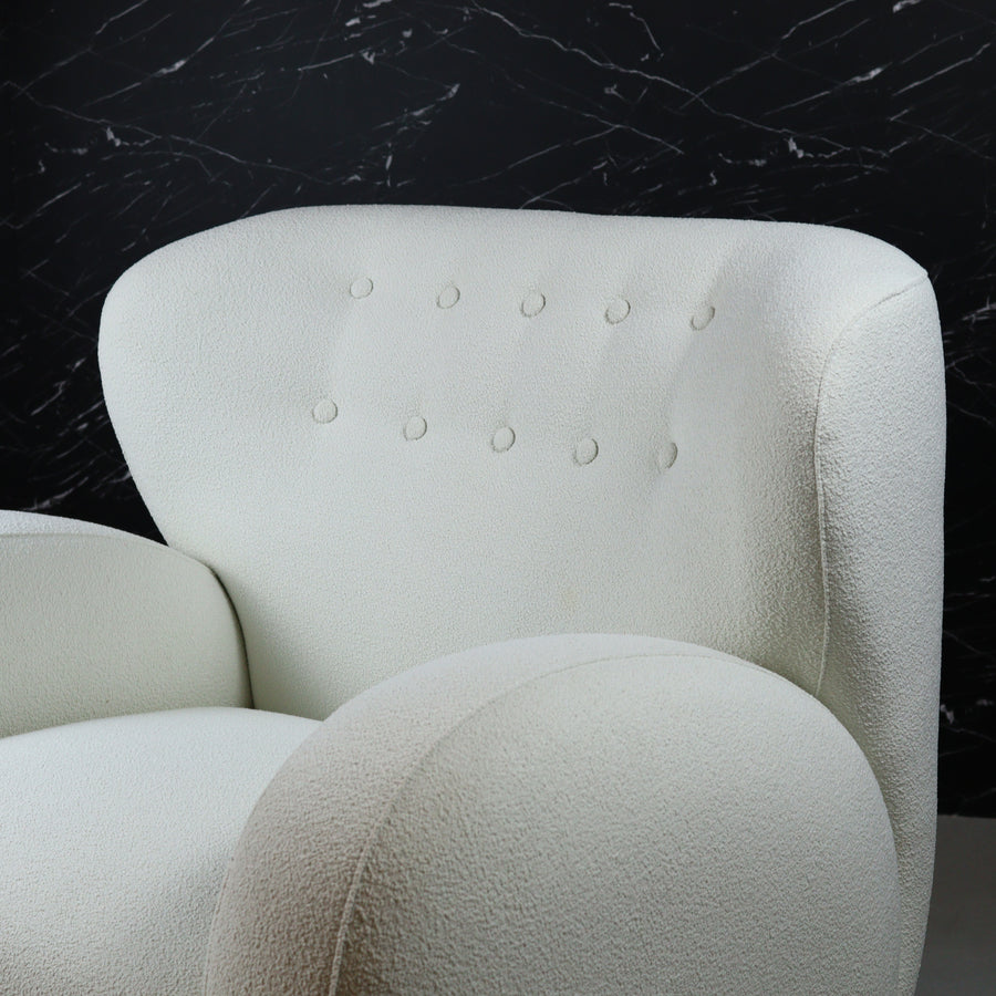 Eric Ivory Armchair (White)