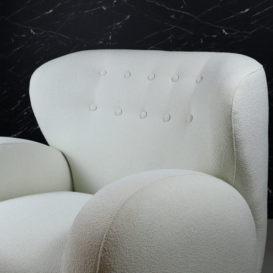 Eric Ivory Armchair (White)