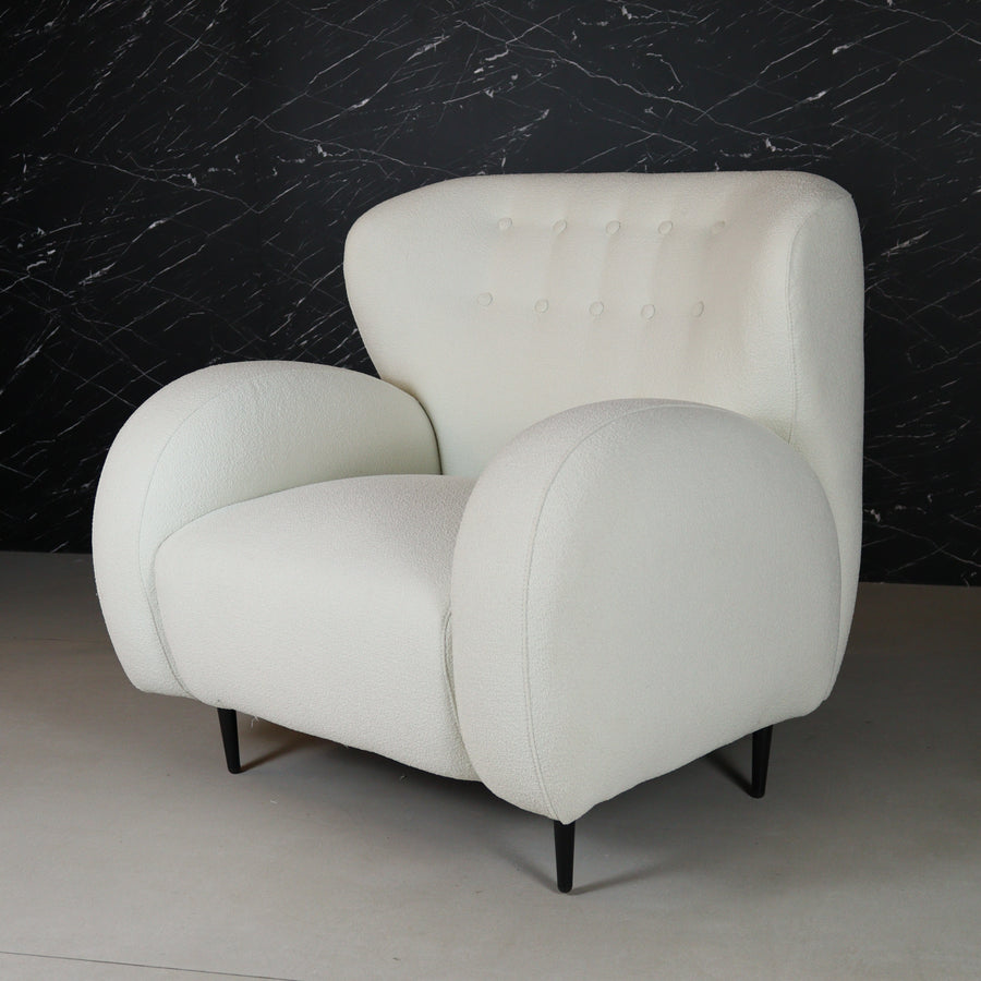 Eric Ivory Armchair (White)