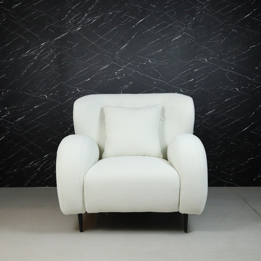 Eric Ivory Armchair (White)