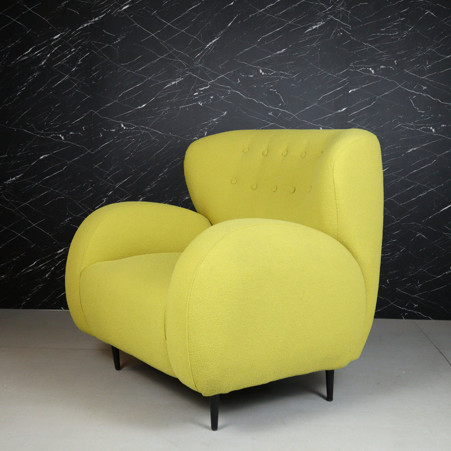 Eric Ivory Armchair (Yellow-Green)