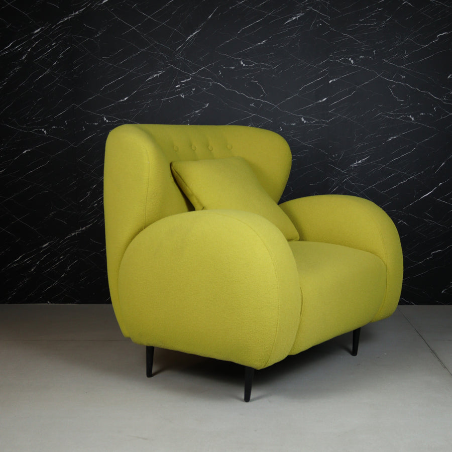 Eric Ivory Armchair (Yellow-Green)