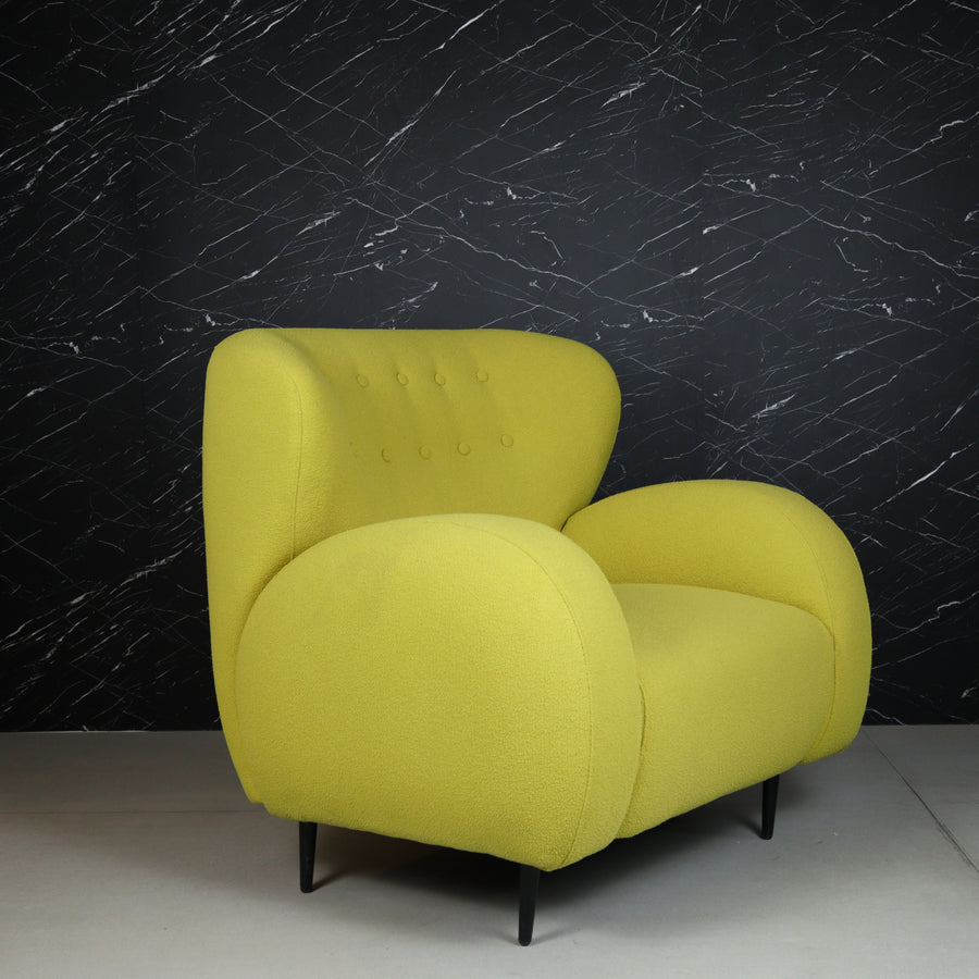 Eric Ivory Armchair (Yellow-Green)