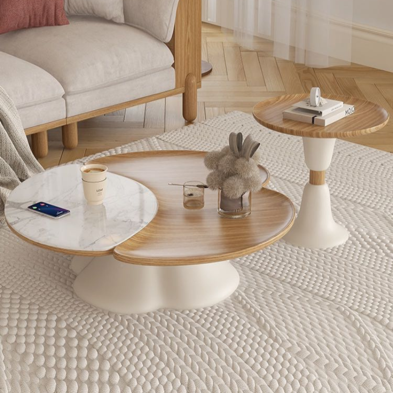 Nordic Coffee Table with the Side Table