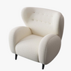 Eric Ivory Armchair (White)