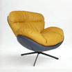 Marlin Tub Swivel Chair (Mustard Yellow & Black)