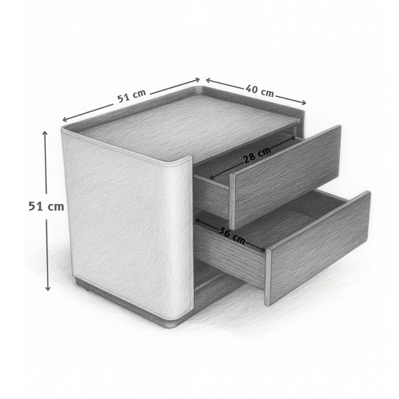 Rosario Nightstand Bedside table