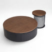 Lucius Coffee Table Set (Coffee Table+Side Table+Ottoman)