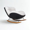Marlin Rocking Chair (White & Black)